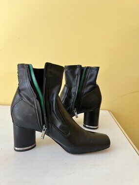 Franco Sarto Black Mini Boots Booties